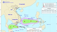 Diễn biến mới nhất của áp thấp nhiệt đới kép trên Biển Đông