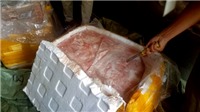 Ngăn chặn gần 10 tấn thịt lợn hôi thối sắp lên bàn nhậu