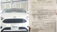 Khách hàng bức xúc vì ký hợp đồng mua xe mới nhưng lại bị Ford Hà Thành giao xe trưng bày