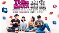 Mua MobiFone 3G trên Ví MoMo, nhận thêm đến 2.800MB Data