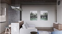 Mẫu thiết kế nội thất tông màu xám tối ưu diện tích cho căn hộ nhỏ