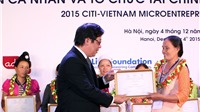 Công nhận cá nhân và tổ chức tài chính vi mô tiêu biểu Citi- Việt Nam 2015