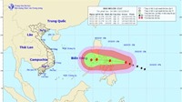 Cơn bão MELOR cực mạnh giật cấp 17 tiến vào Biển Đông