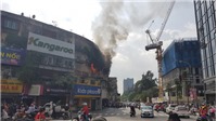 Hà Nội: Cháy lớn tại khu tập thể cũ đối diện Vincom Phạm Ngọc Thạch