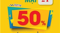 Viettel khuyến mãi 50% giá trị thẻ nạp trong ngày 21/3