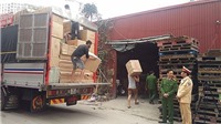 Bắt giữ 3 xe tải chở hơn 20 tấn hàng lậu trên tuyến cao tốc Hà Nội - Lào Cai