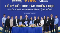 Vinamilk kí hợp tác chiến lược nâng cao sức khỏe cộng đồng cùng VNVC, BV Tâm Anh