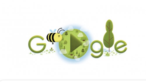 Google tôn vinh loài ong nhân Ngày Trái đất 2020