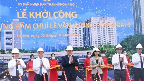 Hà Nội: Khởi công hầm chui nút giao Lê Văn Lương - Vành đai 3