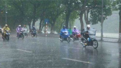 Dự báo thời tiết ngày 06/7/2017: Hà Nội tiếp tục mưa dông