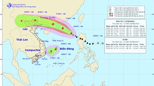 Tin bão mới nhất: Bão số 7 Pakhar và áp thấp nhiệt đới trên Biển Đông