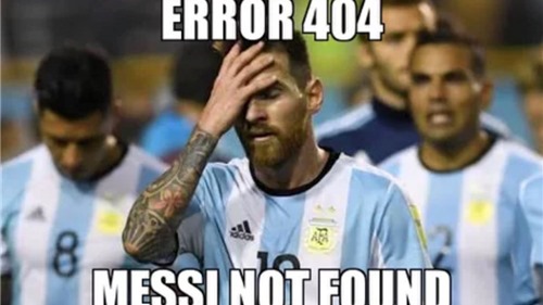 Ảnh chế Messi tràn ngập mạng xã hội