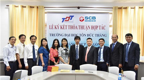SCB ký kết hợp tác với trường đại học Tôn Đức Thắng