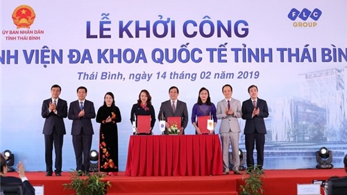 Thủ tướng nhấn nút khởi công Bệnh viện Đa khoa Quốc tế 1.000 giường tại Thái Bình