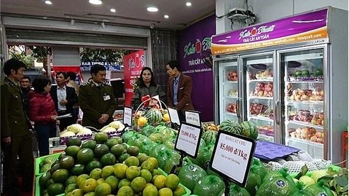 Hà Nội cấp biển nhận diện trái cây an toàn cho 766 cửa hàng