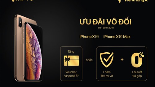 Ưu đãi vô đối khi mua siêu phẩm iPhone 2018 tại VinPro và Viễn Thông A
