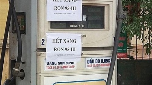 Nhiều cây xăng Hà Nội ngừng bán xăng RON 95