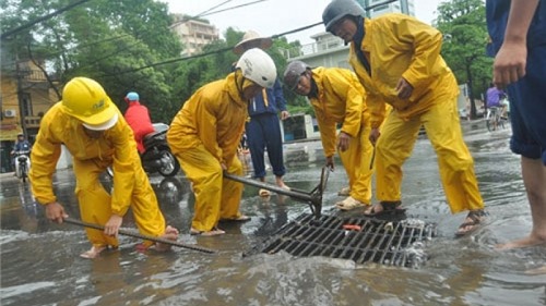 Hà Nội triển khai các biện pháp  bảo đảm thoát nước, chống úng ngập khu vực nội thành mùa mưa
