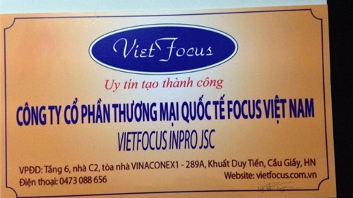 Công ty VietFocus ngang nhiên kinh doanh đa cấp trá hình trái phép?