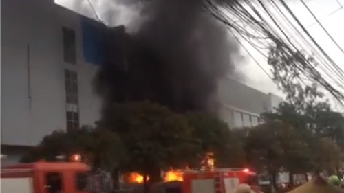Thái Nguyên: Cháy lớn tại chợ trung tâm 27 Tết