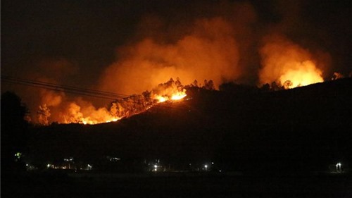 Hà Tĩnh: Rừng tại Hương Sơn lại cháy, sơ tán dân khẩn cấp trong đêm
