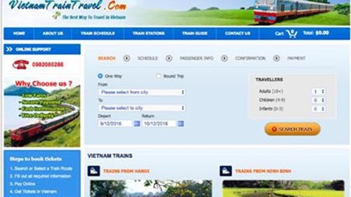 Cảnh báo website giả mạo bán vé tàu Tết giá cao