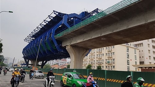 Hà Nội: Phân luồng giao thông phục vụ thi công đường vành đai 2 trên cao