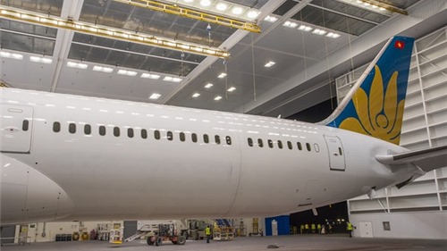 Hé lộ những hình ảnh đầu tiên của máy bay Boeing 787-10 sắp về Việt Nam