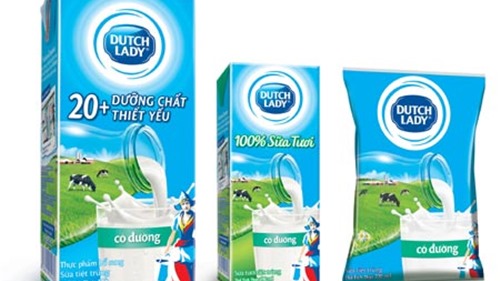 Bảng giá sữa tươi và sữa chua Dutch Lady - Cô gái Hà Lan (tháng 10/2015)