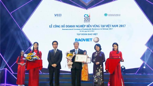 Bảo Việt lần thứ 2 liên tiếp lọt Top 10 doanh nghiệp bền vững