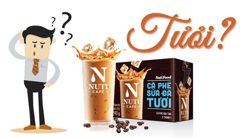NutiFood nói gì về sản phẩm cà phê sữa đá TƯƠI?