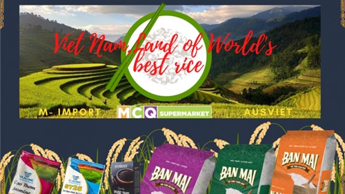 Hơn 10.000 người tiêu dùng Úc sẽ được mời dùng thử gạo \"made in Việt Nam\"