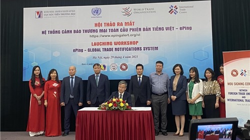 Ra mắt hệ thống cảnh báo thương mại toàn cầu ePing phiên bản tiếng Việt