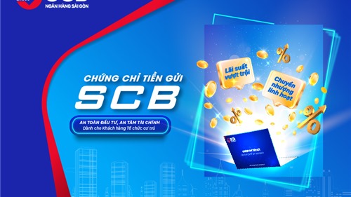 SCB phát hành chứng chỉ tiền gửi mới cho khách hàng doanh nghiệp