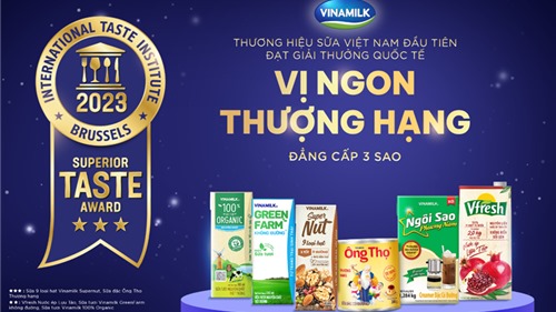 Lần đầu tiên Việt Nam có sản phẩm sữa đạt giải cao nhất về vị ngon tại giải thưởng Superior Taste