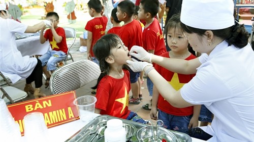 Hà Nội hỗ trợ 100% trẻ em cải thiện tình trạng sức khỏe, dinh dưỡng