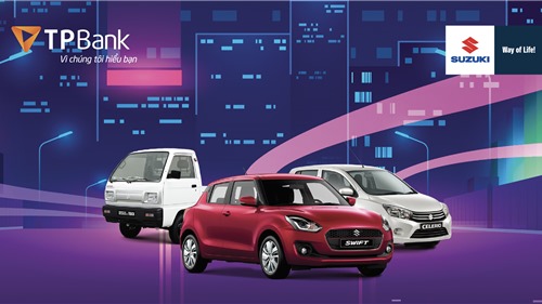 TPBank và Suzuki hợp tác cho vay mua ô tô chỉ với 0% lãi suất