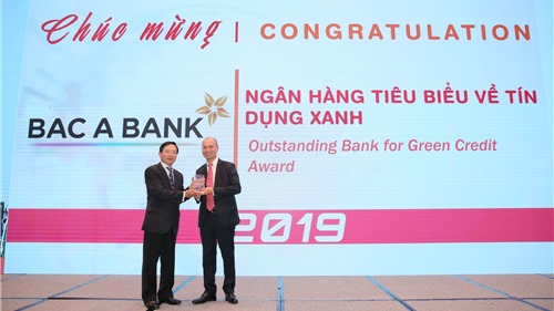 BAC A BANK chính thức được vinh danh “Ngân hàng tiêu biểu về Tín dụng xanh”