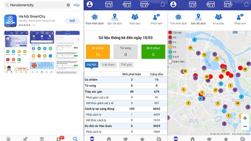 Người dân có thể đăng ký test nhanh Covid-19 qua ứng dụng Hà Nội Smart City