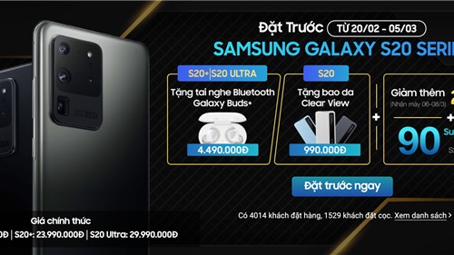 Samsung "bơm" quà khủng, lượng đặt hàng Galaxy S20 vẫn ảm đạm