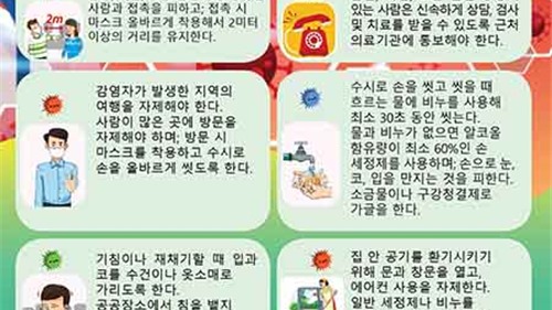 Khuyến cáo phòng bệnh Covid-19 bằng tiếng Hàn