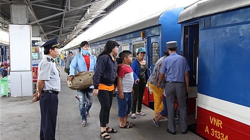 Đường sắt giảm giá vé tàu cho khách tập thể dịp Tết