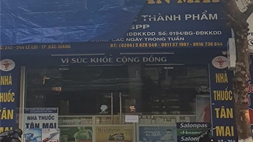 Nhà thuốc Tân Mai bị tạm dừng hoạt động vì bán thuốc không rõ nguồn gốc