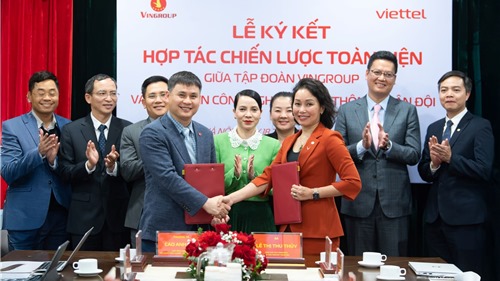 Vingroup và Viettel hợp tác toàn diện thúc đẩy chuyển đổi xanh và chuyển đổi số