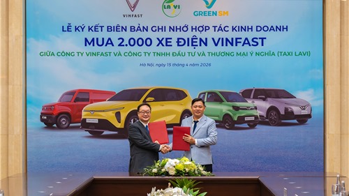 Taxi Lavi chuyển đổi toàn bộ sang xe điện Vinfast 