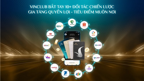 Vinclub hợp tác chiến lược với hơn 10 đối tác hàng đầu mở rộng hệ sinh thái