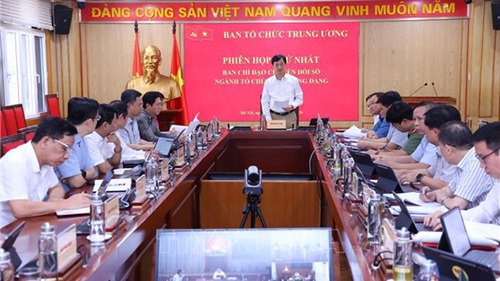 Phiên họp thứ nhất Ban Chỉ đạo chuyển đổi số ngành Tổ chức xây dựng Đảng 