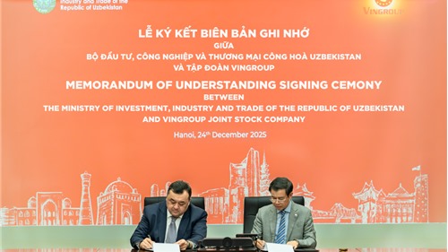 Vingroup hợp tác chiến lược với Chính phủ Uzbekistan, mở cơ hội đầu tư Trung Á