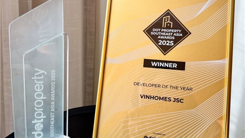 Vinhomes được vinh danh Nhà phát triển BĐS của năm Đông Nam Á 2025