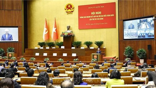 Chủ tịch Quốc hội chủ trì Hội nghị thông báo nhanh kết quả Đại hội XIV của Đảng